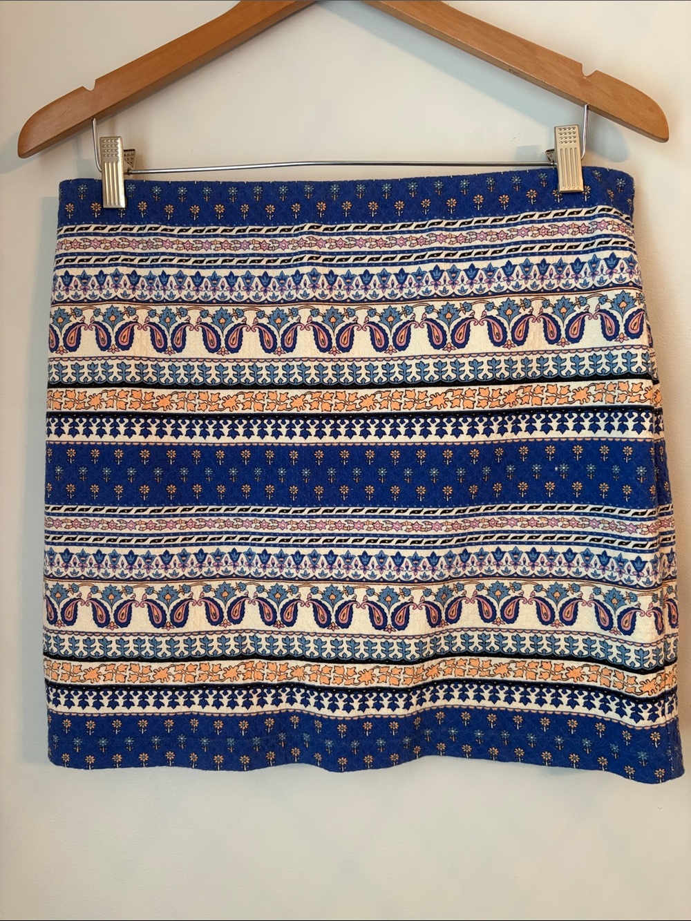 Blue Patterned Women's Skirt